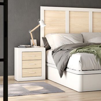 Mesita De Noche Moderna 3 Cajones