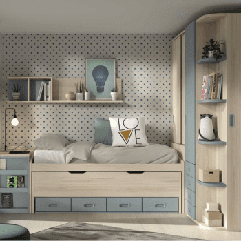 Mueble Dormitorio Juvenil Completo Ocean 