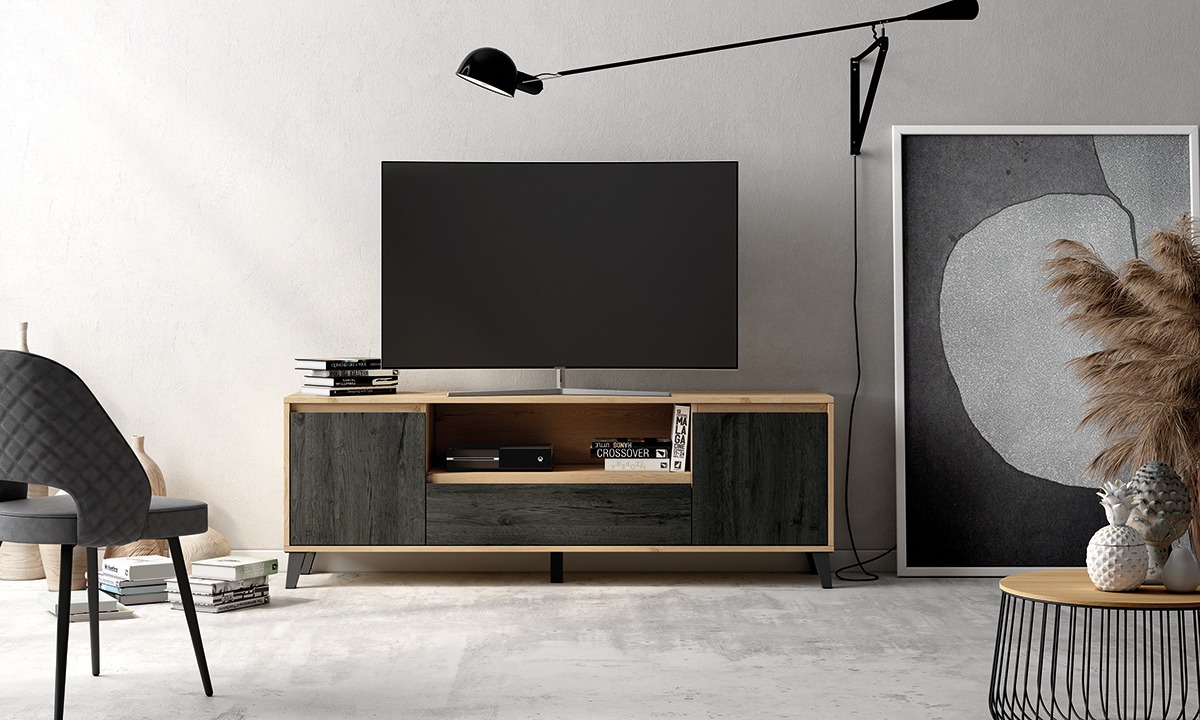 Mueble bajo TV para salón comedor Logo